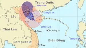 Tin khẩn cấp cơn bão số 2