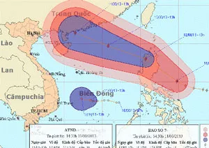Bão số 7 và áp thấp nhiệt đới trên biển Đông diễn biến ngày càng phức tạp