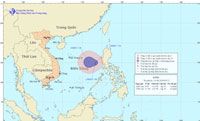 Thời tiết ngày 26/09/2013: Áp thấp nhiệt đới có khả năng mạnh lên thành bão