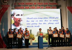 12 cá nhân vinh dự nhận giải thưởng Nguyễn Văn Trỗi lần VI - năm 2013