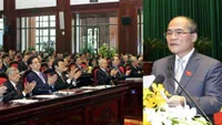 QH nghe báo cáo tờ trình dự thảo Nghị quyết về việc thi hành Hiến pháp năm 1992 (sửa đổi năm 2013)
