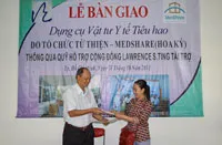 Quỹ hỗ trợ cộng đồng Lawrence S.Ting bàn giao Tài trợ trong lĩnh vực Y tế năm 2013