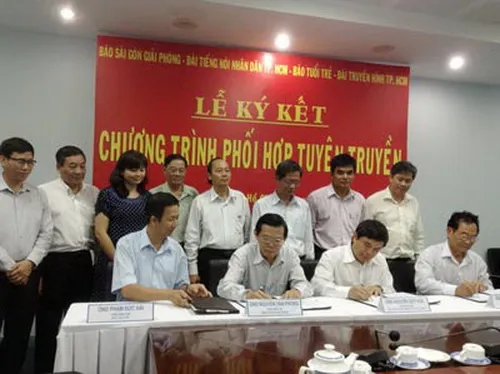 Đài TNND TP.HCM ký kết liên tịch chương trình phối hợp hoạt động giai đoạn 2014 - 2015 1
