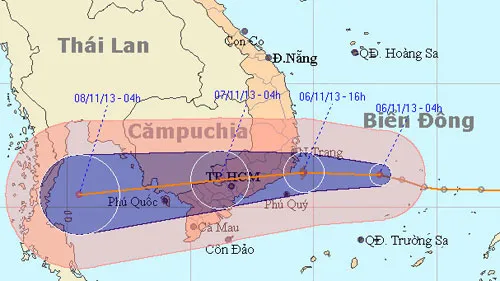 Chiều tối nay, áp thấp nhiệt đới sẽ đổ bộ vào bờ