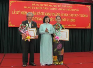 Đảng ủy Khối Dân-Chính-Đảng TPHCM kỷ niệm 96 năm Cách mạng tháng 10 Nga