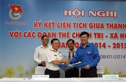Hội nghị ký kết liên tịch giữa Thành Đoàn và 4 đoàn thể chính trị - xã hội thành phố giai đoạn 2014 - 2015