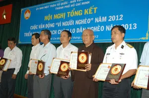 Năm 2014: TPHCM phấn đấu vận động 80 tỷ đồng để chăm lo cho người nghèo