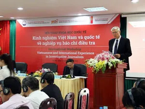 Hội thảo khoa học quốc tế về nghiệp vụ báo chí điều tra