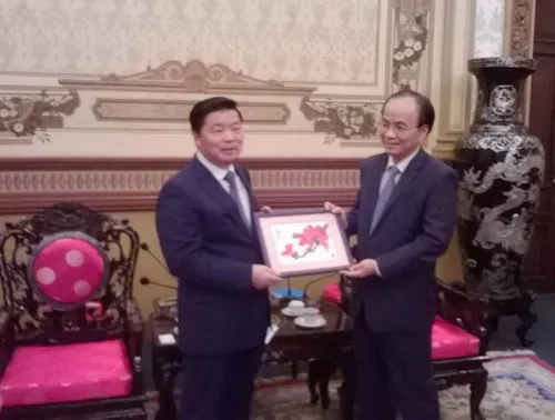 Lãnh đạo thành phố tiếp đoàn đại biểu Quảng Châu (Trung Quốc)
