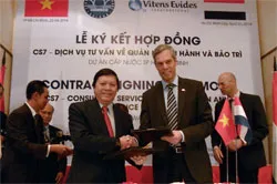 Lễ ký kết hợp đồng dịch vụ tư vấn quản lý vận hành và bảo trì dự án cấp nước TPHCM