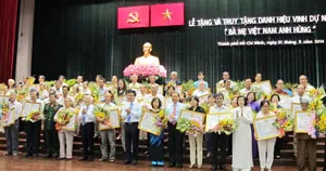 TPHCM: truy tặng danh hiệu vinh dự nhà nước “Bà mẹ Việt Nam anh hùng”