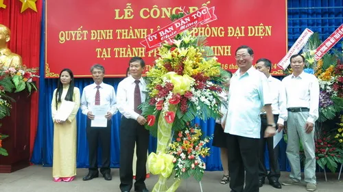 Ra mắt văn phòng đại diện Ủy ban Dân tộc tại TP.HCM