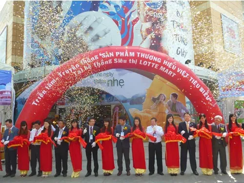 Triển lãm “Sản phẩm thương hiệu Việt tiêu biểu - cơ hội mới cho thương mại Việt Nam - Hàn Quốc tại Lotte Mart