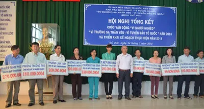 Ủng hộ gần 2,7 tỷ đồng Quỹ vì người nghèo năm 2014