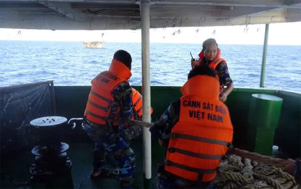 Đội tìm kiếm cứu nạn đã cứu thành công tàu cá bị nạn trên biển vào ngày 13/7/2016 1