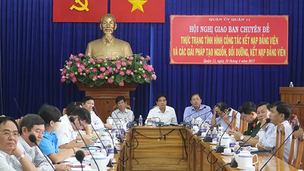 Hội nghị chuyên đề “Thực trạng, tình hình công tác kết nạp đảng viên” tại quận 11