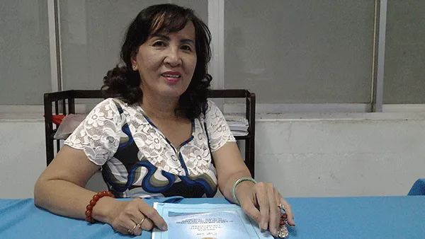 Chị Tô Thị Mỹ Linh, Chủ tịch Hội Phụ nữ phường Cầu Ông Lãnh, điển hình của công tác Dân vận khéo của TPHCM.