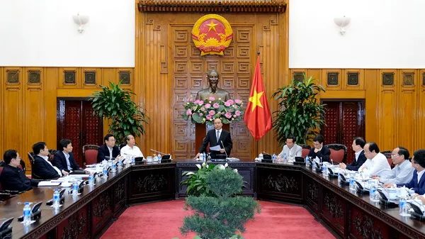Tham dự có Thủ tướng Nguyễn Xuân Phúc, Bí thư Ban cán sự Đảng Chính phủ