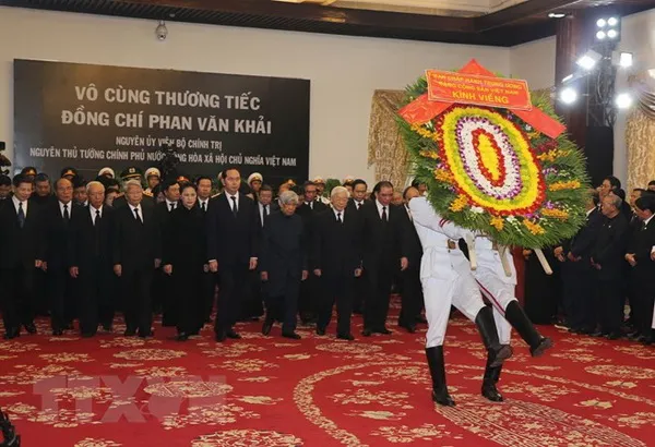 hơn 17.000 người đã đến viếng tang nguyên Thủ tướng Phan Văn Khải