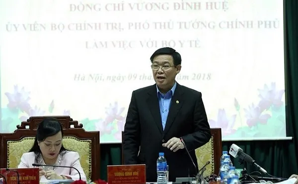  Phó Thủ tướng Vương Đình Huệ làm việc với bộ Y tế về các vấn đề "nóng"