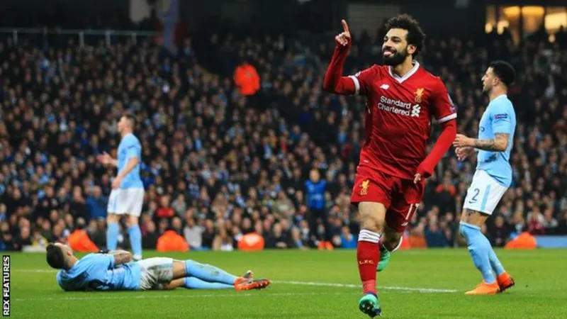 Salah ghi bàn bàn lưới Man City tại Cup C1 Champions League 2018
