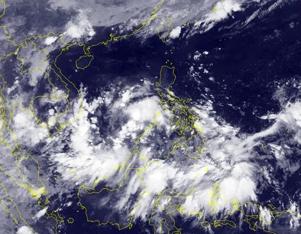 Vùng áp thấp trên khu vực đông nam Biển Đông có khả năng mạnh lên thành áp thấp nhiệt đới