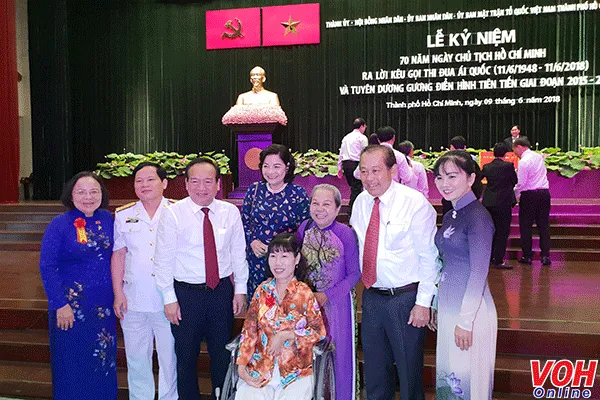 Lễ kỷ niệm 70 Bác Hồ ra lời kêu gọi thi đua ái quốc và tuyên dương điển hình tiên tiến giai đoạn 2015-2018