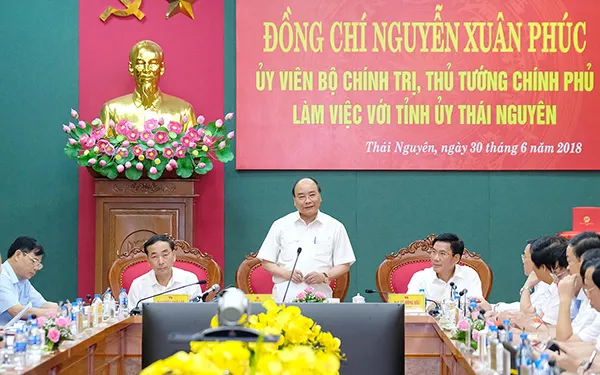 Thủ tướng làm việc với tỉnh Thái Nguyên