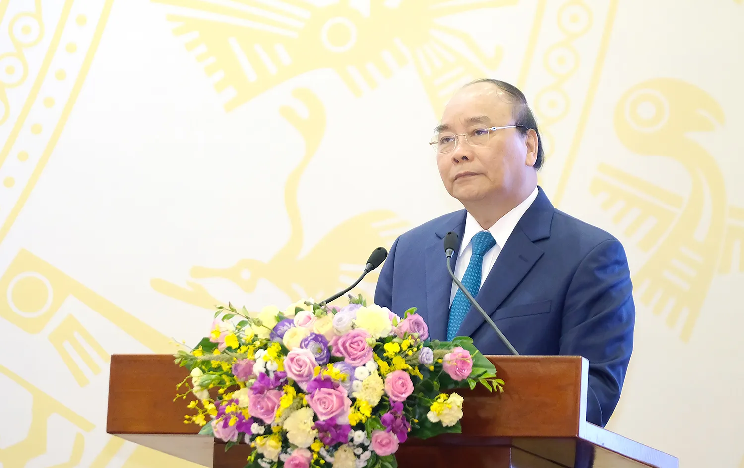 Thủ tướng Nguyễn Xuân Phúc phát biểu tại Hội nghị - Ảnh: VGP/Quang Hiếu