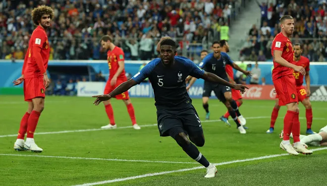 Samuel Umtiti lập công đưa Pháp vào chung kết World Cup 2018