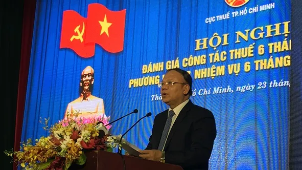 Ông Bùi Văn Nam – Tổng Cục Trưởng Cục Thuế phát biểu chỉ đạo.