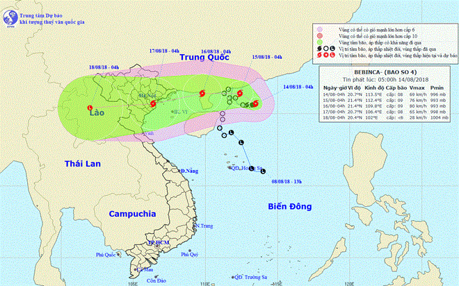 bão, bão số 4