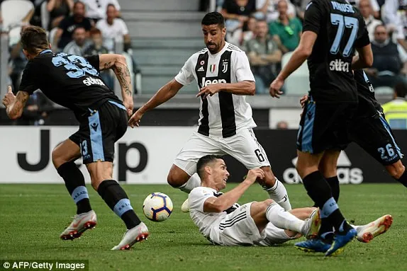 Ronaldo tịt ngòi trong trận đấu giữa Juventus vs Lazio.