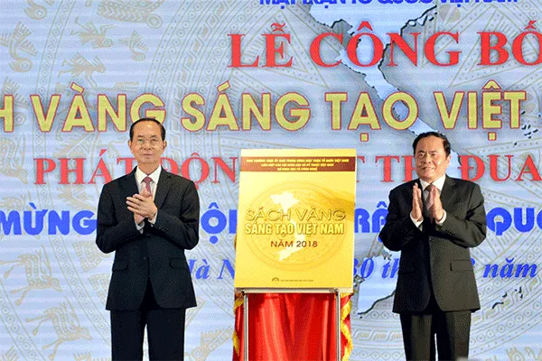 Chủ tịch nước Trần Đại Quang dự Lễ công bố Sách vàng Sáng tạo Việt Nam 2018