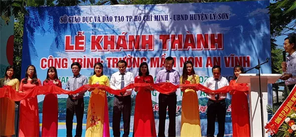 Ngành giáo dục và đào tạo TPHCM tài trợ xây trường mầm non ở Lý Sơn