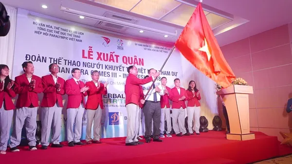54 vận động viên Việt Nam lên đường tham dự Asian Para Games 2018 với 8 môn thi đấu tại Jakarta, Indonesia từ 6 - 13/10/2018 