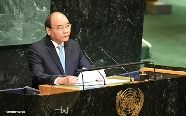 Thủ tướng Nguyễn Xuân Phúc đã  phát biểu tại Phiên thảo luận cấp cao  Đại hội đồng Liên Hợp Quốc (LHQ) khóa 73