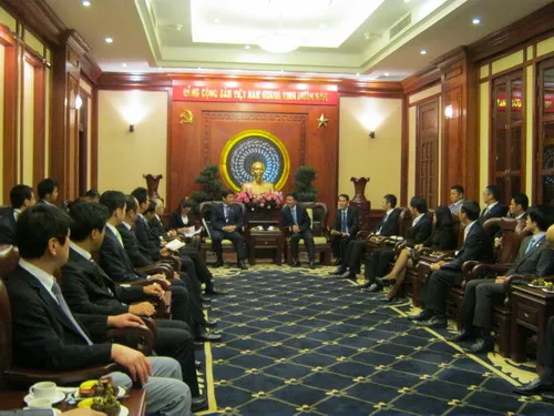 Phó bí thư Thường trực Thành ủy Võ Văn Thưởng tiếp Đoàn đại biểu Ban Thanh niên Đảng Dân chủ Tự do Nhật Bản
