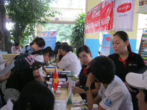 Hơn 4.000 sinh viên tham gia ngày hội việc làm