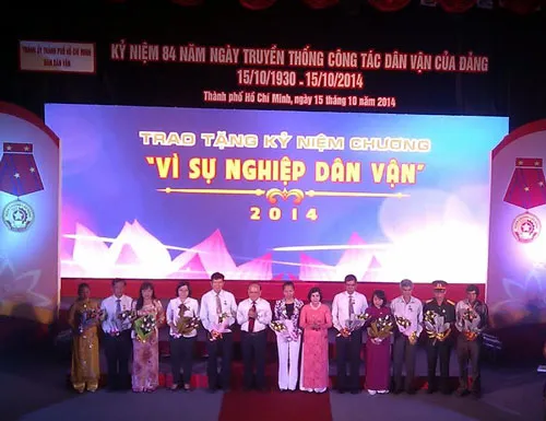 TPHCM: Tuyên dương 112 điển hình Dân vận khéo năm 2014