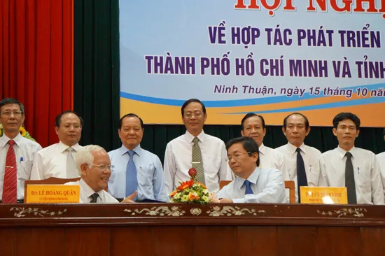 TPHCM - Ninh Thuận đẩy mạnh hợp tác trên 6 ngành kinh tế trụ cột