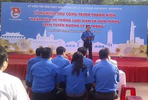 Nghiệm thu Công trình thanh niên “Ngầm hóa cáp điện và viễn thông trên tuyến đường Lý Tự Trọng” 