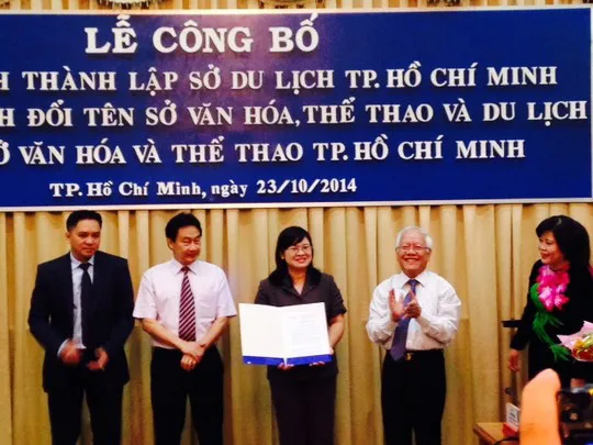 TPHCM: Công bố quyết định thành lập Sở quản lý chuyên ngành về du lịch đầu tiên trên cả nước