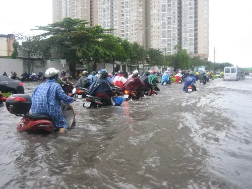 Thời tiết Nam Bộ có mưa vừa, mưa to nhiều nơi