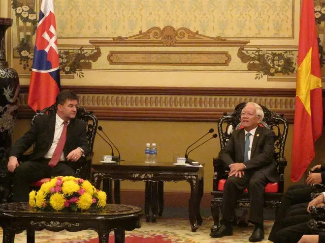 Chủ tịch UBND TPHCM tiếp Phó Thủ tướng, Bộ trưởng Ngoại giao nước Cộng hòa Slovakia