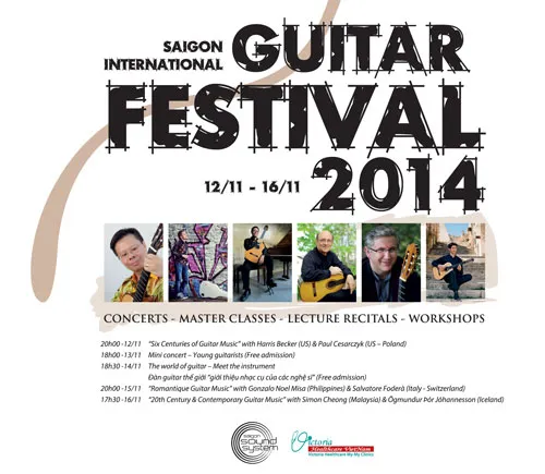 Hôm nay khai mạc Liên hoan guitar quốc tế 2014
