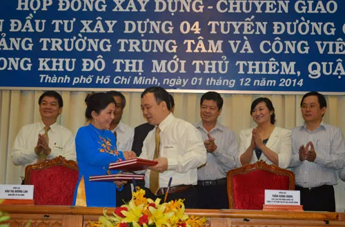 TPHCM kí kết hợp đồng xây dựng – chuyển giao dự án 4 tuyến đường chính 