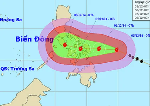 Chủ động ứng phó siêu bão Hagupit có khả năng vào biển Đông