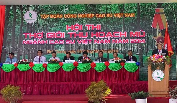 Hội thi thợ giỏi thu hoạch mủ ngành cao su VN năm 2014