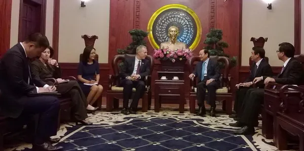 Bí thư Thành ủy Lê Thanh Hải tiếp Tân Đại sứ Hoa Kỳ